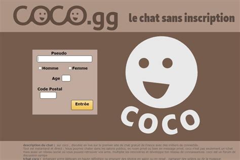 coco mg chat gratuit|CocoChat .